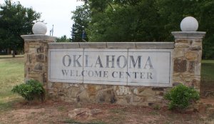 Oklahoma Welcome Center sign